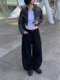 Teto Cargo Carpenter Cotton Wide Pants