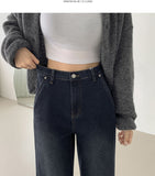 Loose Wide Bootcut Fit Banding Span Denim Pants