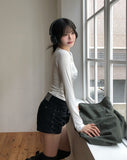 Forte Line Studded Cotton Shorts