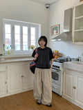 [unisex] Rango Linen Pintuck Wide Balloon Pants