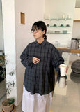 Kotoro Wrinkle Over Check Shirt