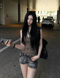 Y2K Leopard Slim Top