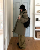 Pine Long Field Padded Hooded Jumper