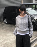 Iu Denim Pintuck Wide Banding Pants