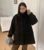 Pulky 2oz Quilted High Neck Half Coat