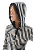 Henry stripe hoodie long sleeve