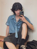 Hertz Tie Roll Up Short Sleeve Shirt