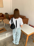 Hueburn Hidden Banding Wide Denim Pants