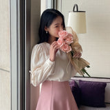Lyle Ribbon Shirring Blouse