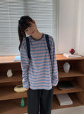 [unisex] Cuba Over Stripe Long Sleeve Tee