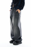 Binen teen brush balloon denim pants