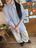 Hamiri Basic Pocket Check Long Sleeve Shirt