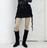 pinna strap shirring skirt