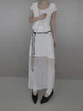 Ash Chiffon Long Skirt