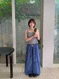 Fushke Color Matching Layered Cap sleeveless
