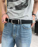 Rot Wide Matte Leather Belt