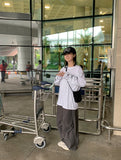 Cooing Ribbon Printing Long Sleeve Tee