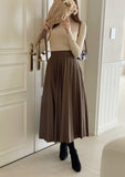 Geullise Pleated Banding Skirt