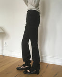 Monde Shirring Pleated Layered Bootcut Pants