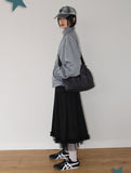 LACE FRILL LONG SK