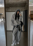 Knits incision wide jogger pants