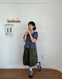 [unisex] Pobelly Banding Cargo Bermuda Pants
