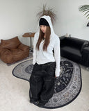 Charis Henley Neck Hooded Knit
