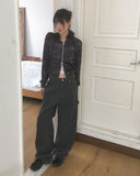 [Brushed Lining] Racquel Camo Military Fur Two-Way Hood Zip-Up