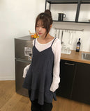 Linie Tencel See-Through Button Long Sleeve