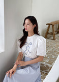Delienne Ribbon Puff T-Shirt