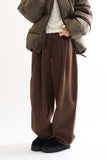 Mink pintuck balloon jogger sweatpants