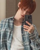 Reina Summer Check Over Fit Shirt