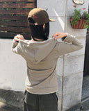 [MADE] Cumming Lace Cut Pocket Two-Way Long Sleeve Hooded Zip-Up