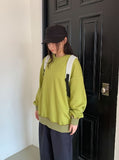 Killpu Stripe Flower Over Sweatshirt