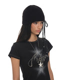 Curly Custom Eyelet Beanie