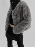 Riche Boucle Fur Cardigan