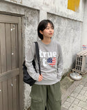 Mivens Printing Round Long Sleeve Tee