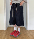 Riyuki String Carpender Bermuda Cotton Pants