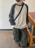 [Unisex] Teln Raglan Overfit Long Sleeve Tee