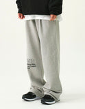 GRAR-LETTERING Training Pin Tuck Wide Pants