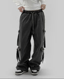 Dvon brushed belt cargo pants