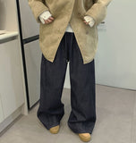 Brushed Non-Fade Raw Balloon Wide Jogger Banding Pants