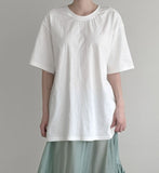 (Unisex) Renlit Eyelet Over Fit Short Sleeve T-shirt