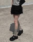 Lit Tiered Mini Skirt Pants
