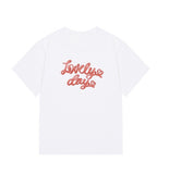 Ribbon Typo Heart Slim Short Sleeve Tee