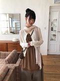 Lening Lace Layered Long Sleeveless