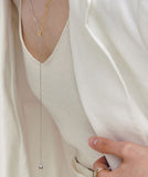 H-Subuni Silver (C) Y-shaped Necklace