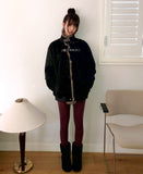 [Fur Lining] Klan Suede Buckle Fur Trimmed Jacket