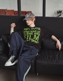 Film Lettering Oversized Short Sleeve T-shirt