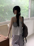 Mayata Vintage Halter Strap Point Layered Sleeveless